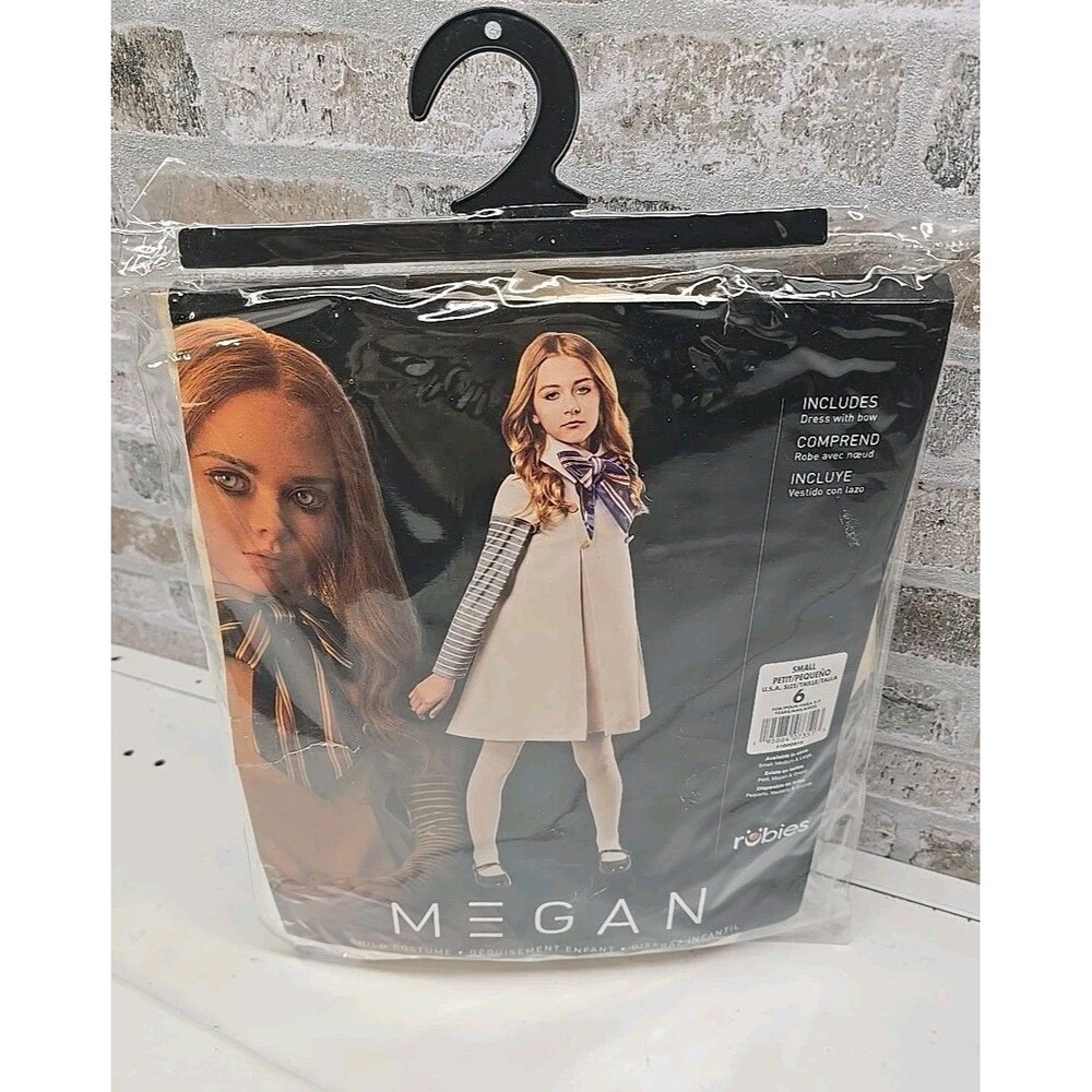 Kids Megan M3gan Cosplay Costume Dress Outfits Halloween Carnival Suit Sz SMALL